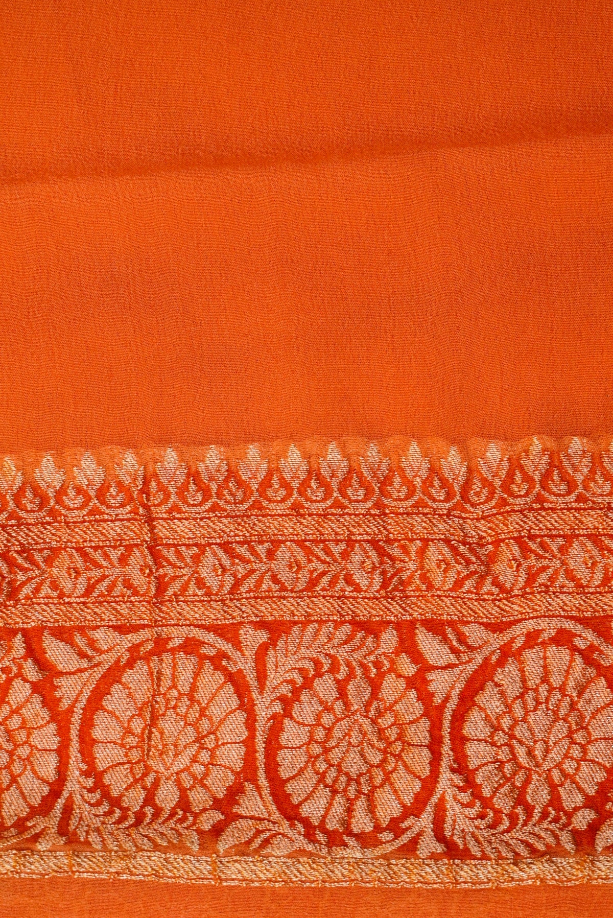 Handwoven Rangkat Banarasi Khaddi Georgette Saree