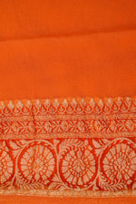 Handwoven Rangkat Banarasi Khaddi Georgette Saree