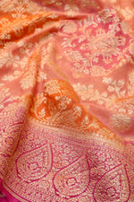 Handwoven Rangkat Banarasi Khaddi Georgette Saree