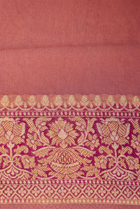 Handwoven Lavender Banarasi Khaddi Georgette Saree