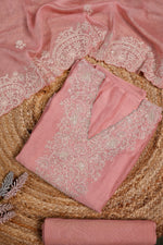 Designer Onion Pink Mul Cotton Suit