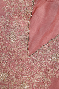 Designer Onion Pink Mul Cotton Suit