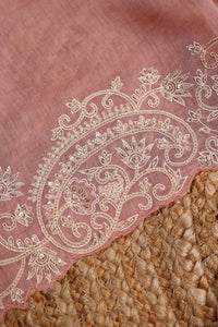 Designer Onion Pink Mul Cotton Suit