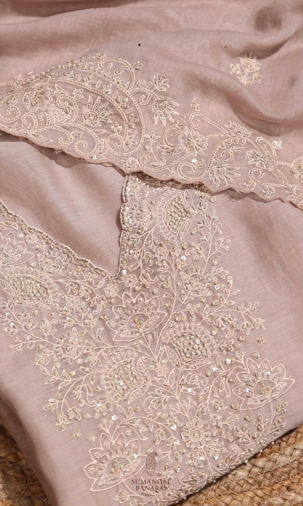 Designer Off White Mul Cotton Suit