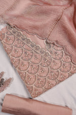 Designer Onion Pink Organza Suit