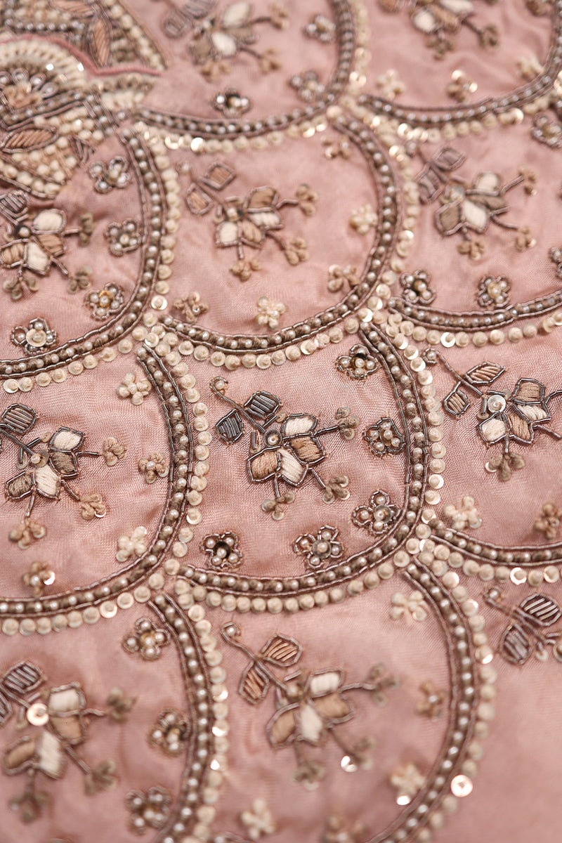 Designer Onion Pink Organza Suit