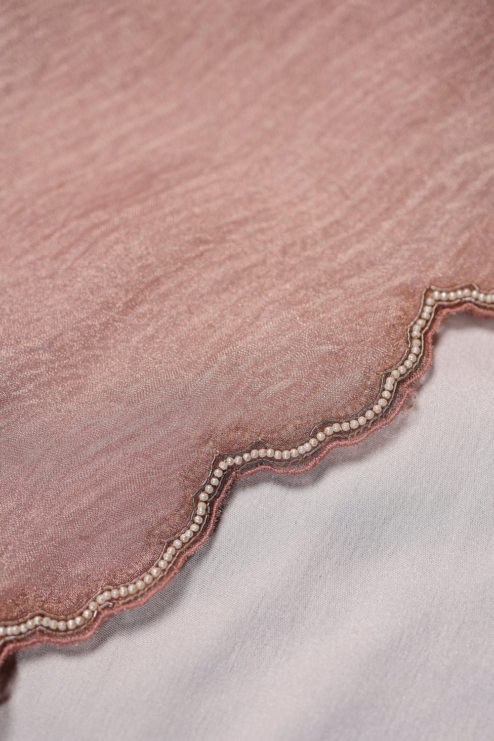 Designer Onion Pink Organza Suit