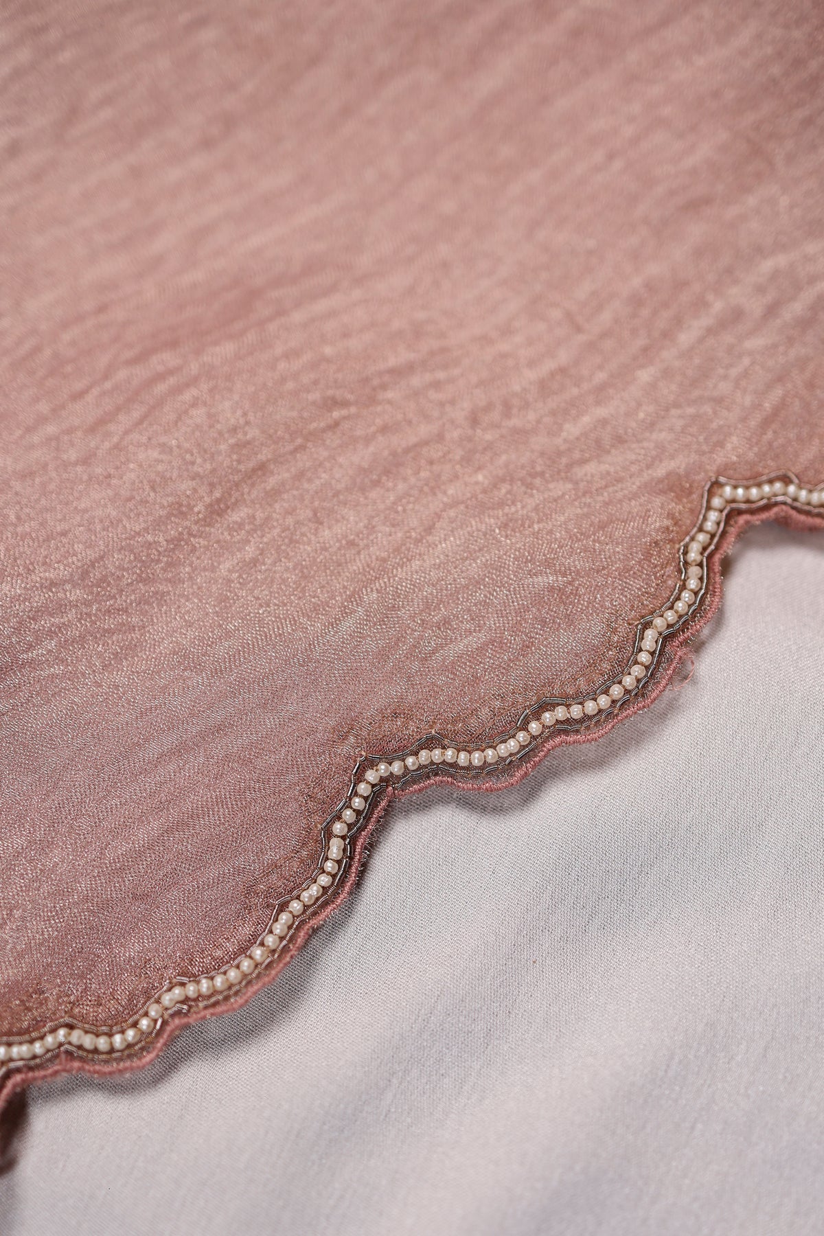 Designer Onion Pink Organza Suit