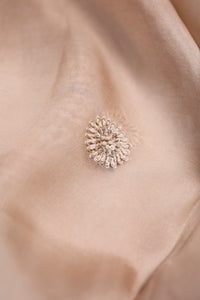Designer Beige Organza Suit