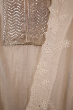 Designer Off White Mul Cotton Suit Set
