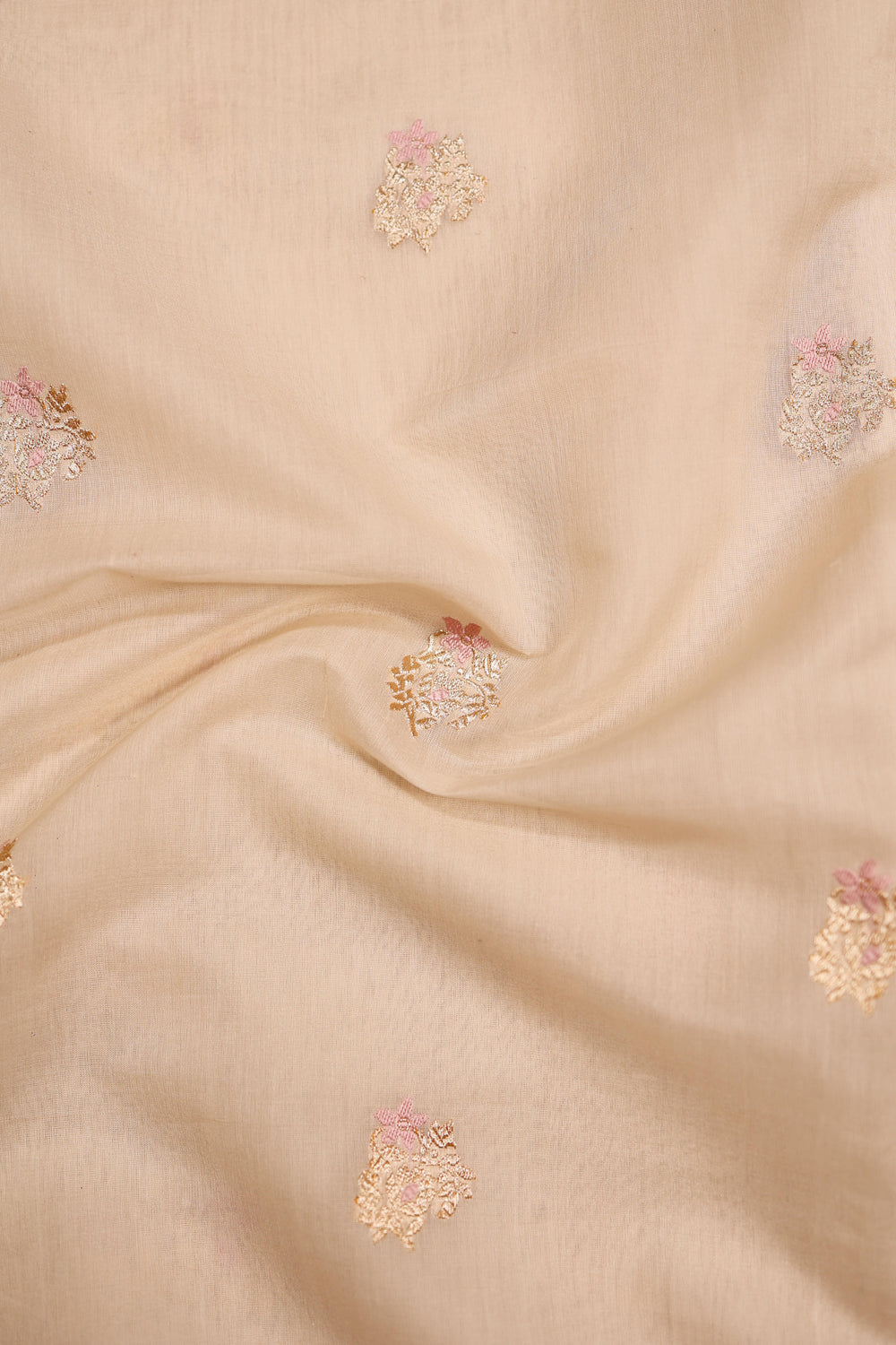 Handwoven Off White Banarasi Handloom Silk Saree