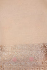 Handwoven Off White Banarasi Handloom Silk Saree