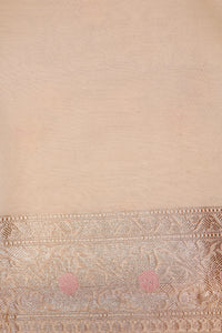Handwoven Off White Banarasi Handloom Silk Saree