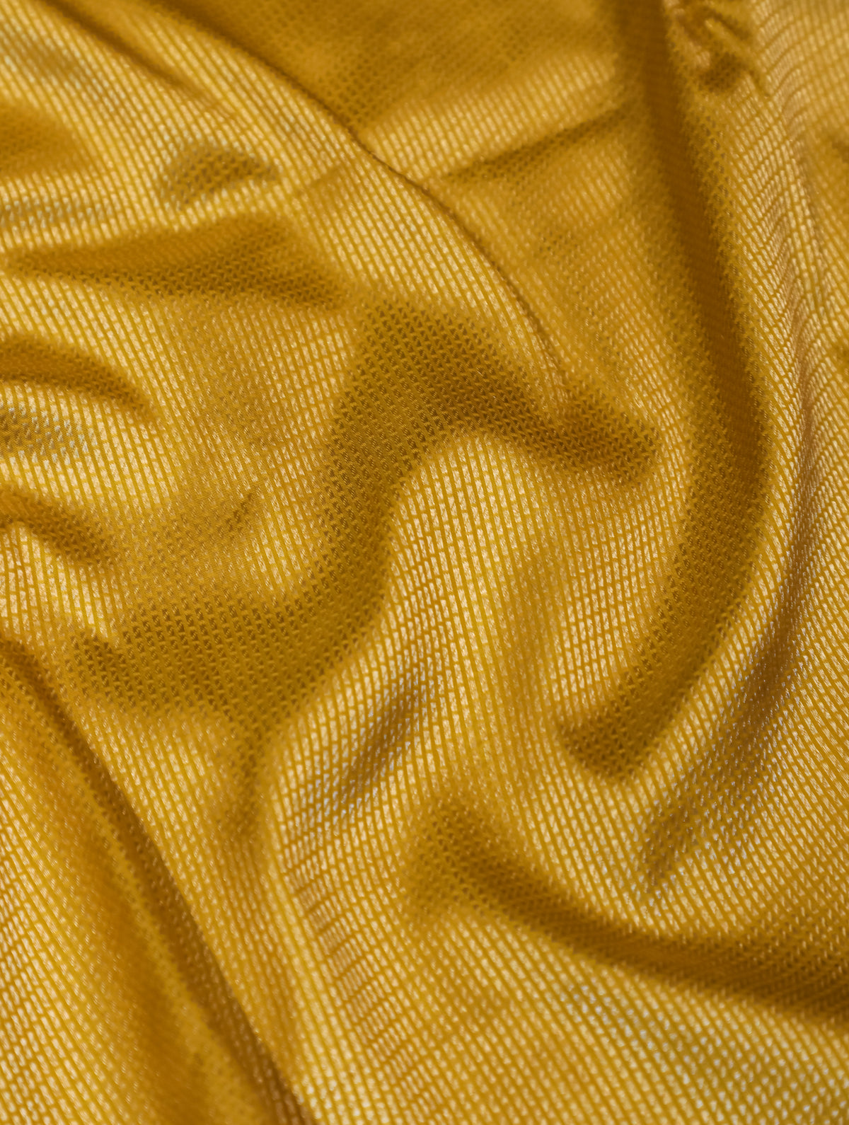 Handwoven Mustard Yellow Banarasi Katan Silk Saree