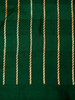 Handwoven Dark Green Banarasi Katan Silk Saree