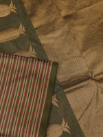 Handwoven Green Banarasi Katan Silk Saree