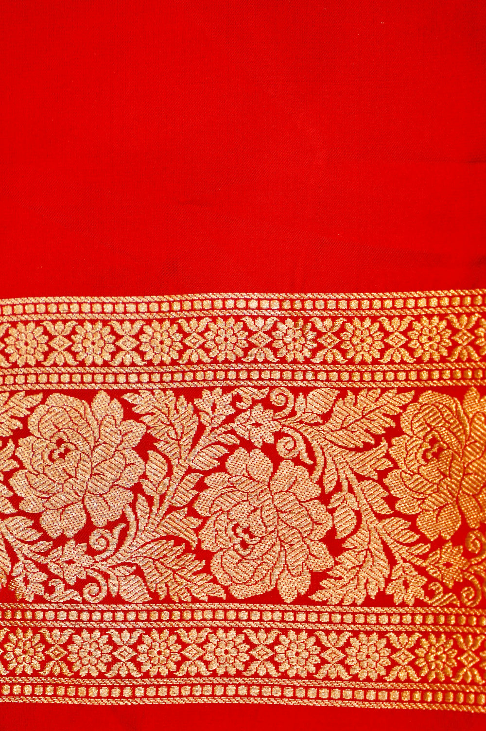 Handwoven Red Banarasi Katan Silk Saree