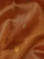 Handwoven Peach Banarasi Tissue Silk Saree