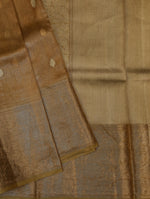 Handwoven Golden Banarasi Tissue Silk Saree