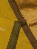 Handwoven Yellow Banarasi Katan Silk Saree