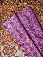 Handwoven Banarasi Purple Katan Silk Saree