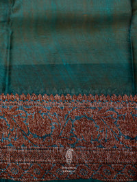 Handwoven Mustard Banarasi Kora Organza Saree