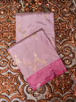 Handwoven Lavender Banarasi Katan Silk Saree