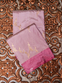 Handwoven Lavender Banarasi Katan Silk Saree