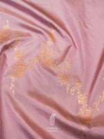 Handwoven Lavender Banarasi Katan Silk Saree