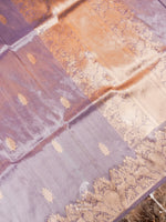 Handwoven Violet Banarasi Tissue Silk Saree