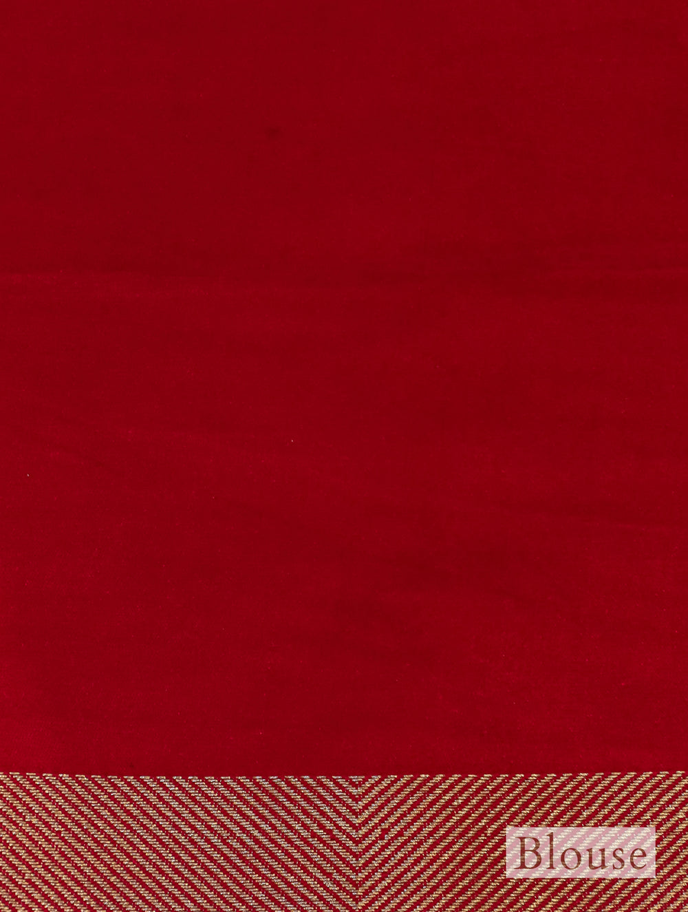 Handwoven Red Banarasi Muslin Silk Saree