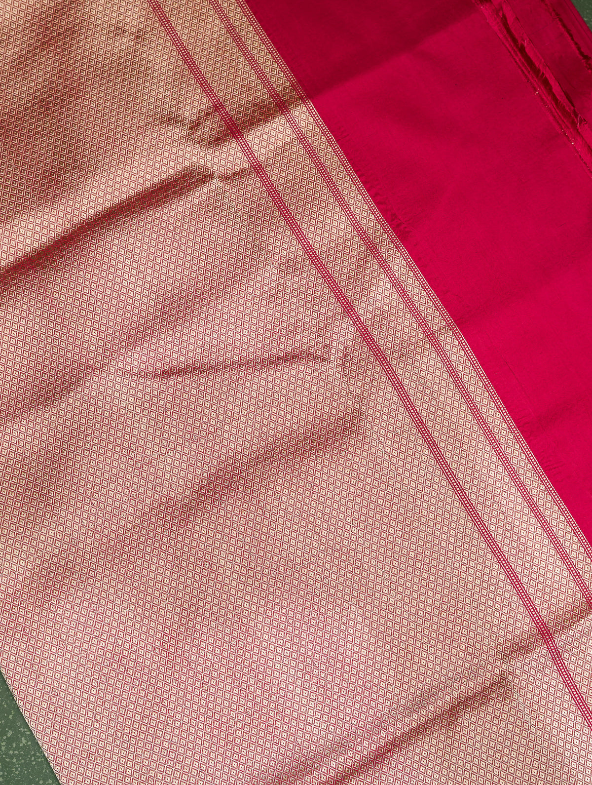 Handwoven Red Banarasi Katan Silk Saree