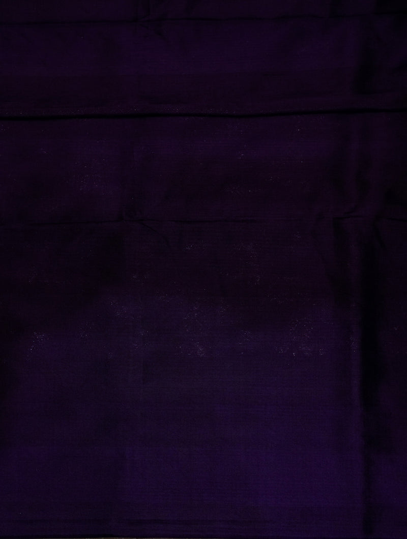 Handwoven Violet Banarasi Katan Silk Saree