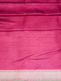 Handwoven Magenta Banarasi Mashru Silk Saree