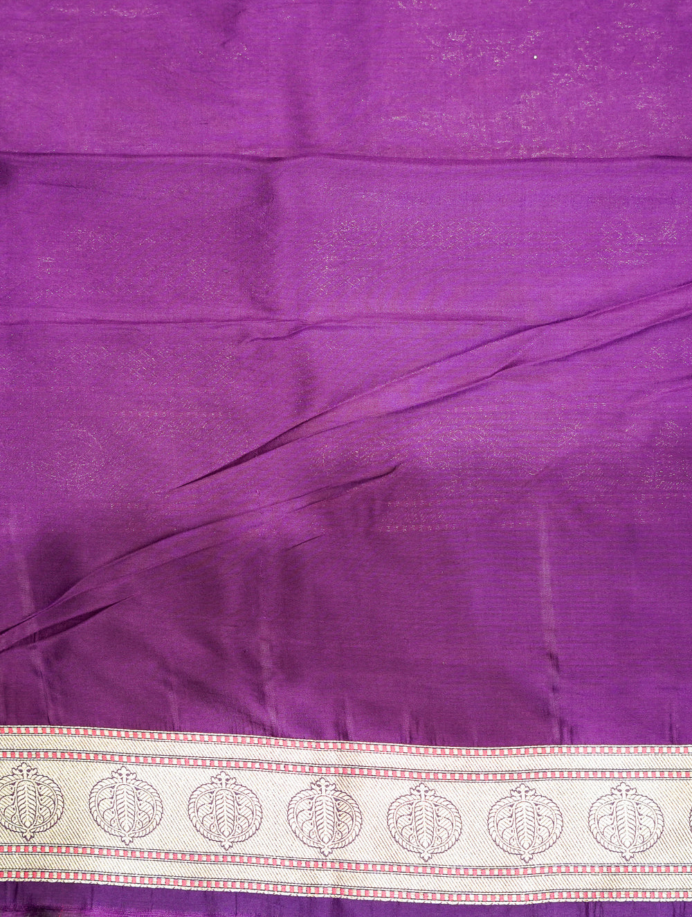 Handwoven Purple Banarasi Katan Silk Saree