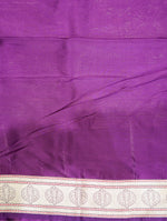 Handwoven Purple Banarasi Katan Silk Saree