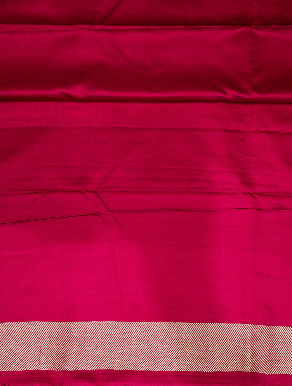 Handwoven Magenta Banarasi Mashru Silk Saree