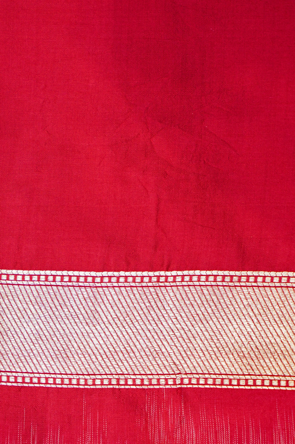 Handwoven Red Banarasi Katan Silk Saree