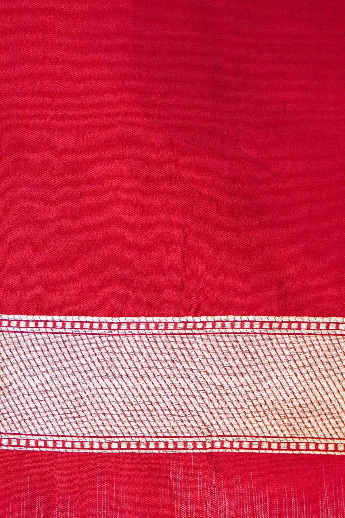 Handwoven Red Banarasi Katan Silk Saree