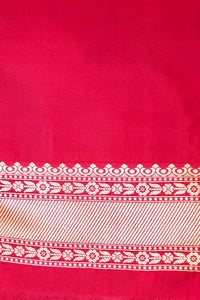 Handwoven Pink Banarasi Katan Silk Saree