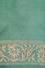 Handwoven Pastel Green Banarasi Katan Silk Saree