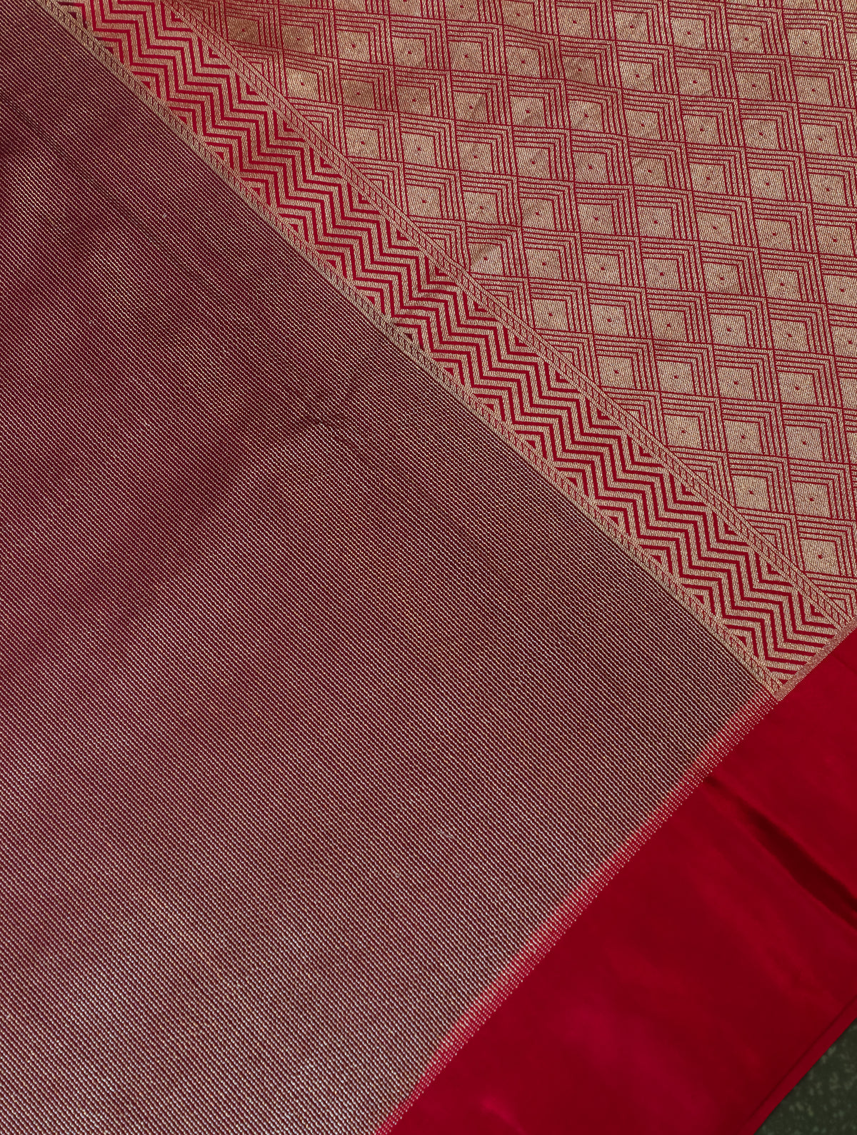 Handwoven Wine Banarasi Handloom Silk Saree