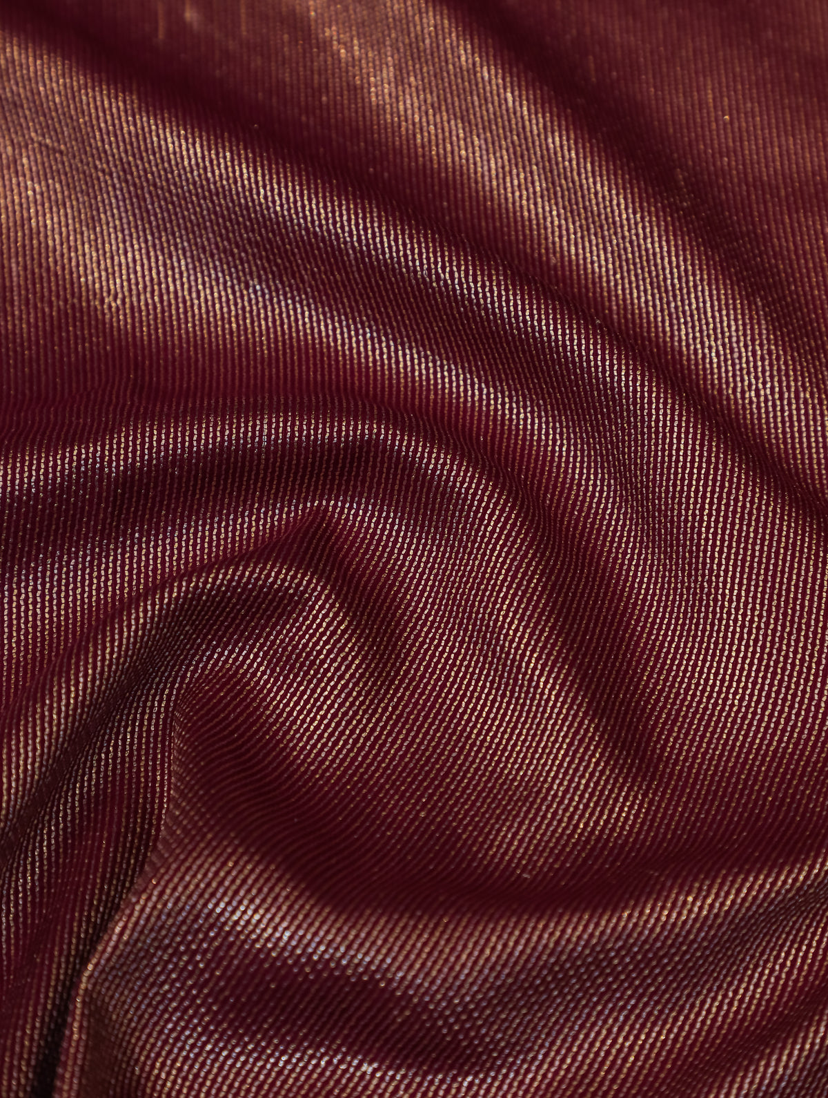 Handwoven Wine Banarasi Handloom Silk Saree