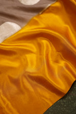 Handwoven Golden Yellow Banarasi Moonga Silk Saree