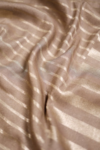 Handwoven Golden Black Banarasi Moonga Silk Saree