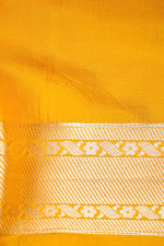 Handwoven Lemon Yellow Banarasi Katan Soft Silk Saree