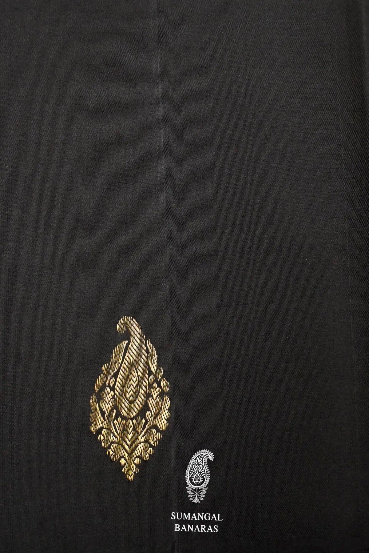 Handwoven Black Kanjivaram Katan Silk Saree