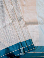 Handwoven Light Blue Banarasi Katan Silk Saree