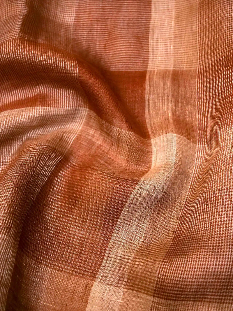 Handwoven Multi Colour Banarasi Linen Silk Saree