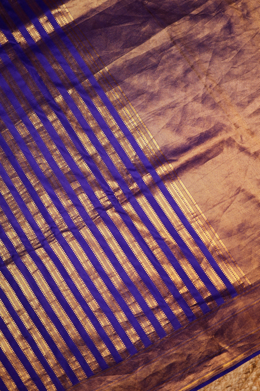 Handwoven Purple Banarasi Katan Silk Saree